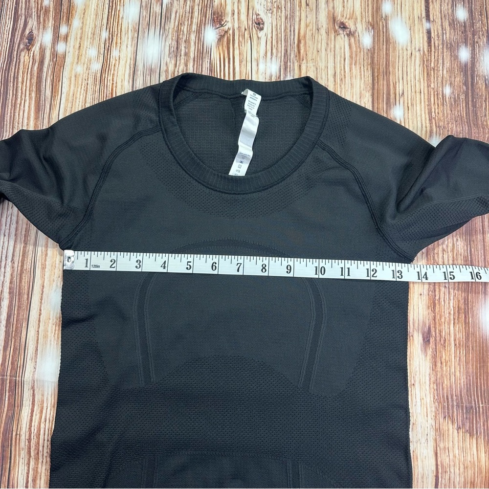 Lululemon Athletica Swiftly Tech Long Sleeve Crew Size 4 Black - Picture 10 of 16